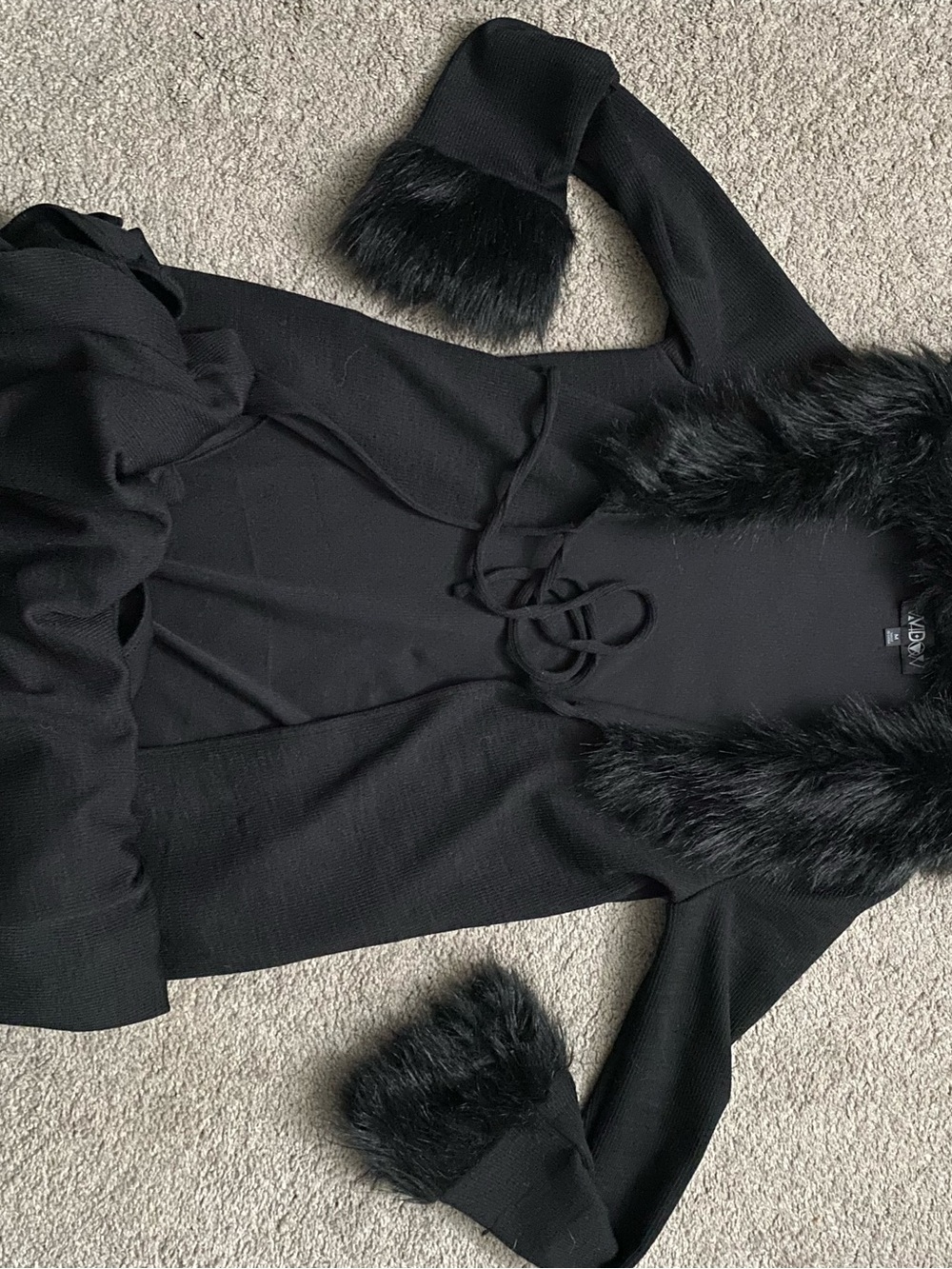 Dolls Kill Widow Forever Nocturnal Knit Duster